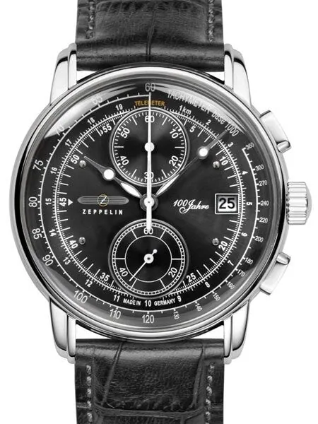 Graf Zeppelin Two-Eye Quartz Chronograph Watch with 60-Minute Stopwatch #8670-2