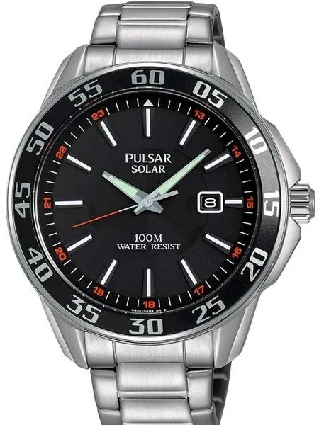 Pulsar Solar Powered Quartz Sport Watch with 42.5mm Case #PX3121
