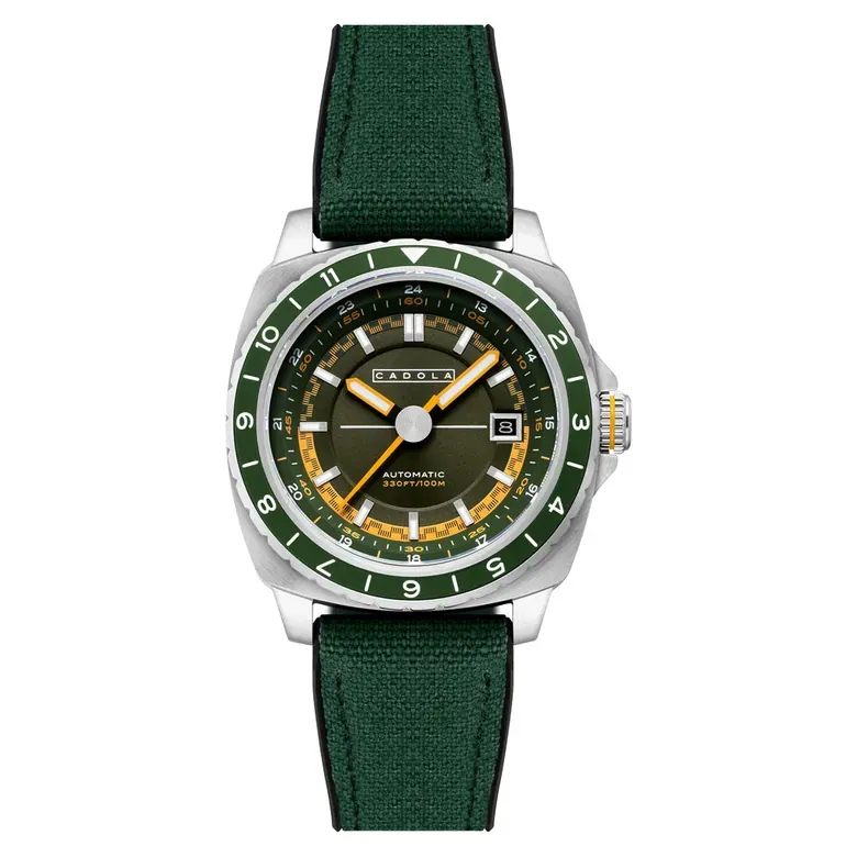 Cadola Overdrive Automatic Watch in Jet Green #CD-1063-02