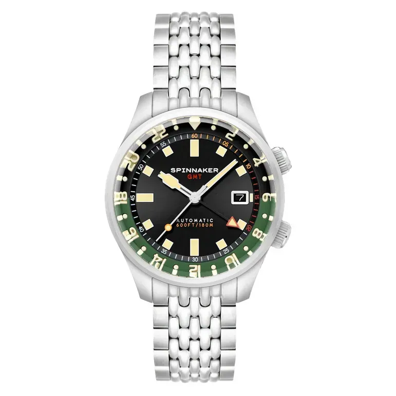 Spinnaker Bradner GMT Automatic Watch with Gravel Black Dial #SP-5121-44