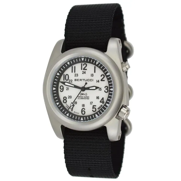 Bertucci A-2SEL Field Watch with Dual Lighting System For White Dial #22025