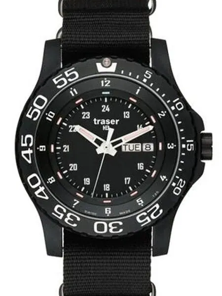 Traser Elite Red Military Watch with 45mm Case and a Sapphire Crystal #104637