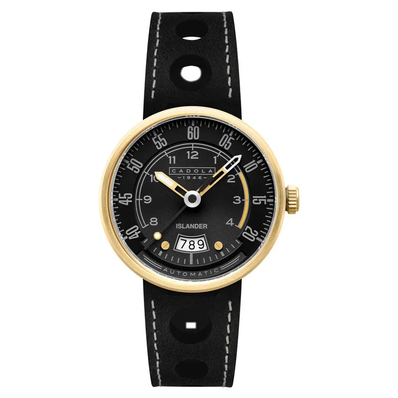 Cadola x Islander RPM Automatic Watch in Black and Gold #CD-1055-LIW09