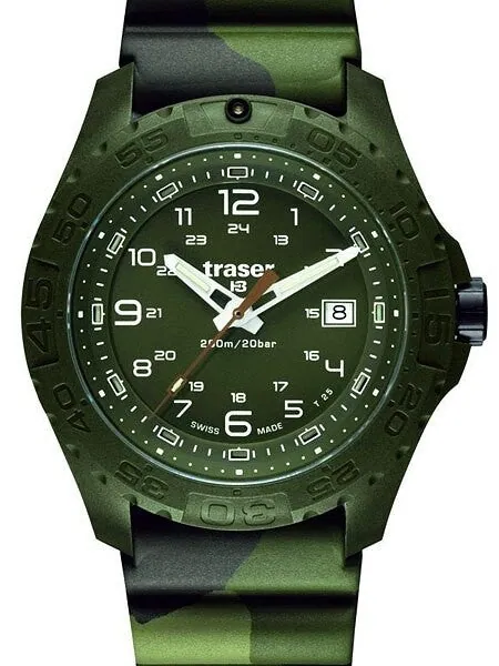 Traser Soldier Military Camouflage Watch with Green Tritium Illumination and Sapphire Crystal #106631