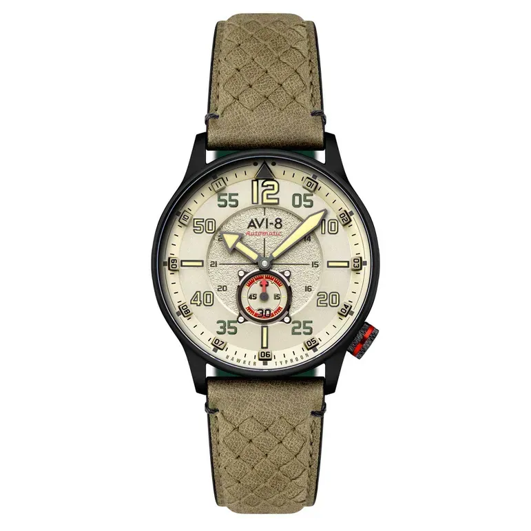 AVI-8 Hawker Typhoon Baldwin Automatic Dark Khaki Dial #AV-4119-04