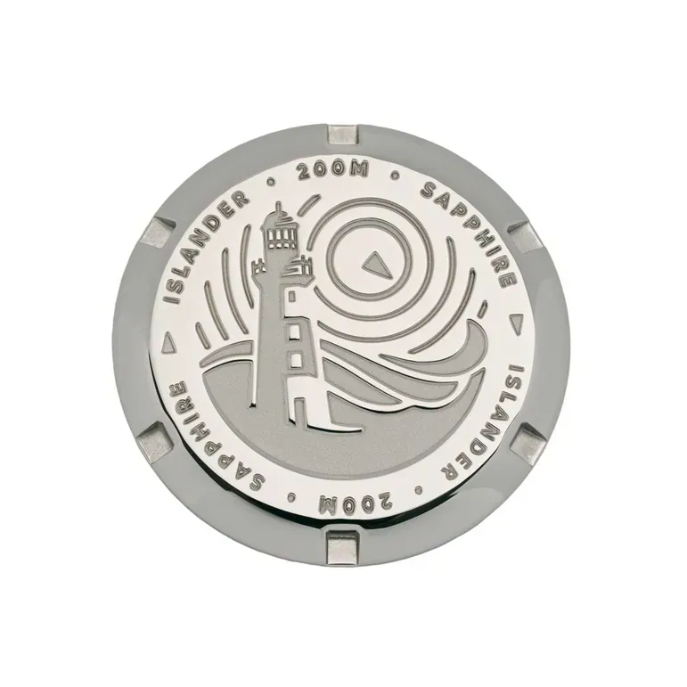 Embossed Caseback for Islander 43mm Dive Watches #BK-01