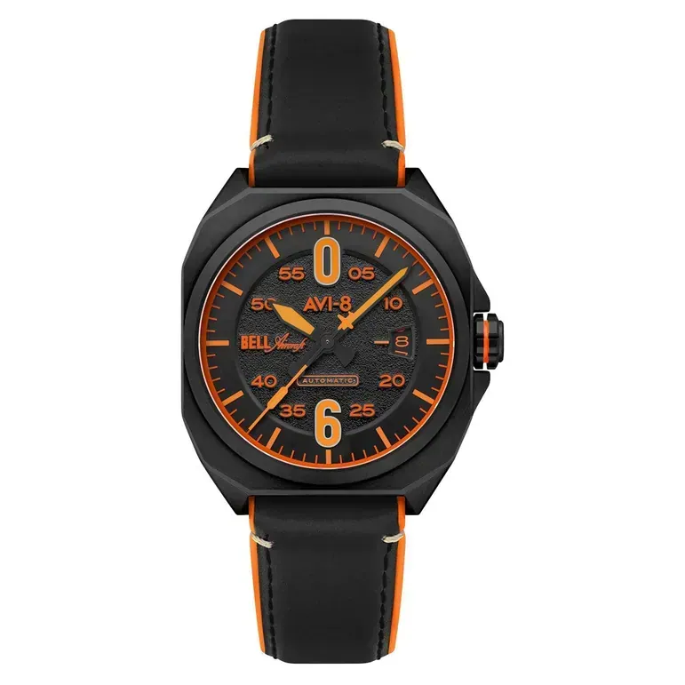 AVI-8 Bell X-1 Machbuster Automatic Jet Black Dial #AV-4115-04