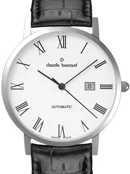 Claude Bernard Swiss Made ETA Automatic Dress Watch #80095-3-BR
