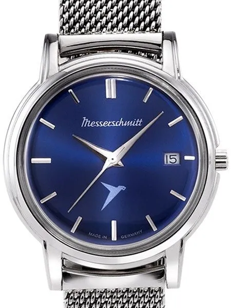 Messerschmitt Radiant Blue Dial Special Edition Quartz Dress Watch #KR200-BMil