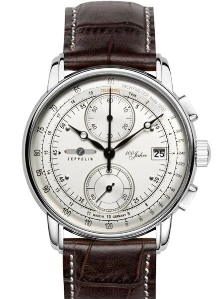 Scratch and Dent - Graf Zeppelin Two-Eye Quartz Chronograph Watch with 60-Minute Stopwatch #8670-1