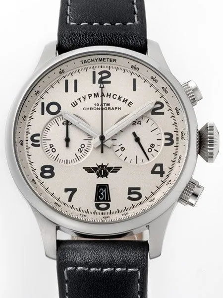 Sturmanskie Space Pioneers Quartz Chronograph Watch with 24-hour Sub-Dial #3355852
