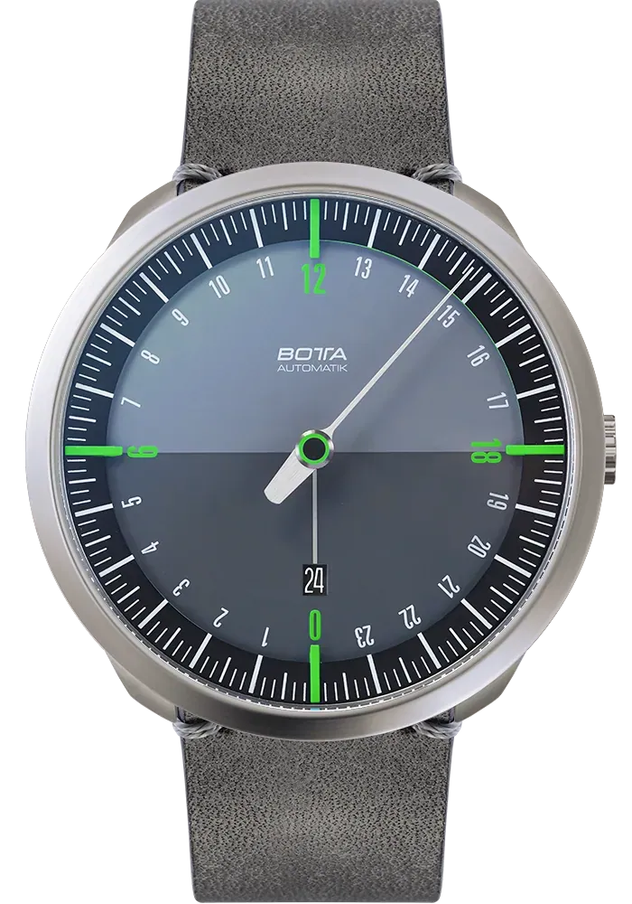 Botta UNO 24 one hand 24-hour Swiss Automatic watch with 45mm titanium case #928010
