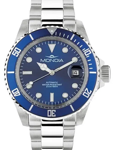 Mondia Classic Automatic Dive Watch with Blue Dial #MI786SS-02BL-BM