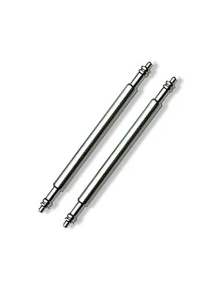 Pair of Thick 20mm Double Flange Spring Bars for Watch Straps and Bracelets #SDF-178S-20