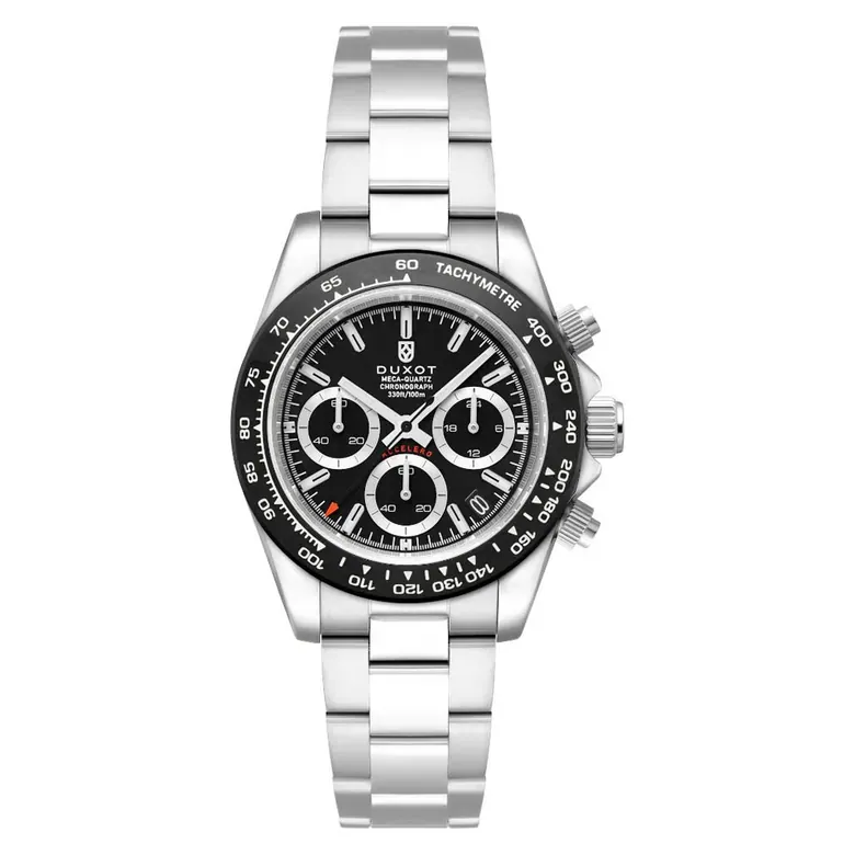 Duxot Accelero Chronograph with Pitch Black Dial #DX-2065-22