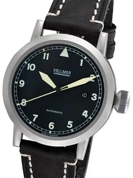 Vollmer V1 Viper 44mm Swiss COSC Certified Chronometer on a Hirsch Liberty Strap