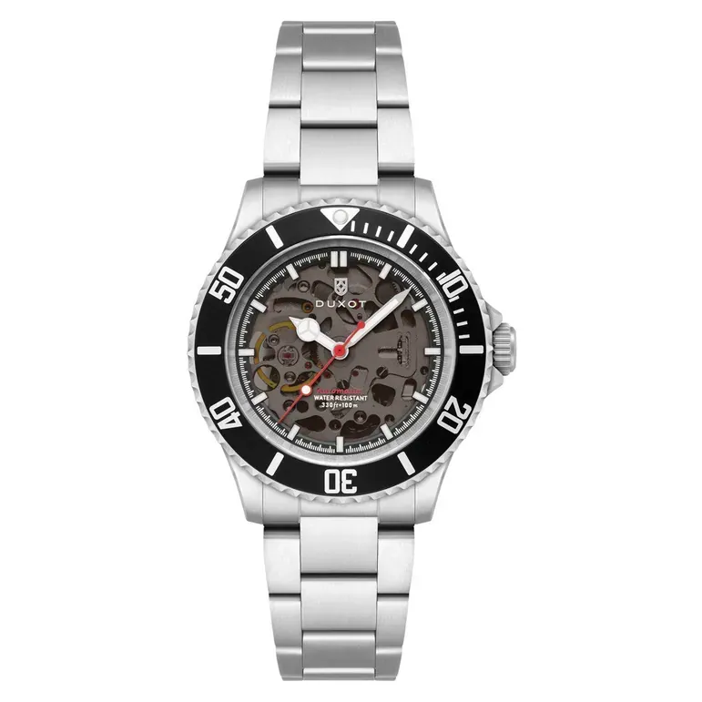 Duxot Atlantica Skeleton Automatic Black #DX-2067-11