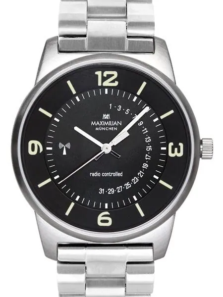 Maximilian Radio Controlled Watch with Push Button Date Display #5010M-2