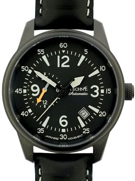 Techne Automatic 41mm Goshawk Aviator Watch with Anti-Reflective Sapphire Crystal  #411.151