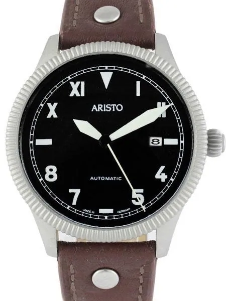 Aristo 3H137 Aviator Swiss ETA Automatic Watch with California Dial