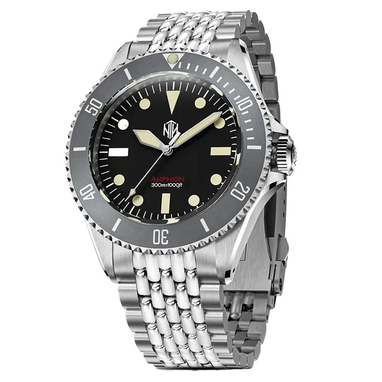 NTH Legends Series Amphion Commando Dive Watch without Date #WW-NTHL-ACKNB