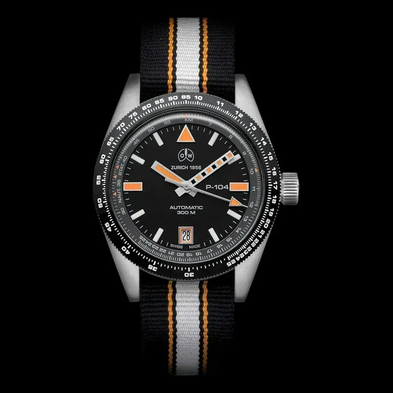 Ollech & Wajs Swiss Automatic P-104 Pilot's Watch #OW-P-104
