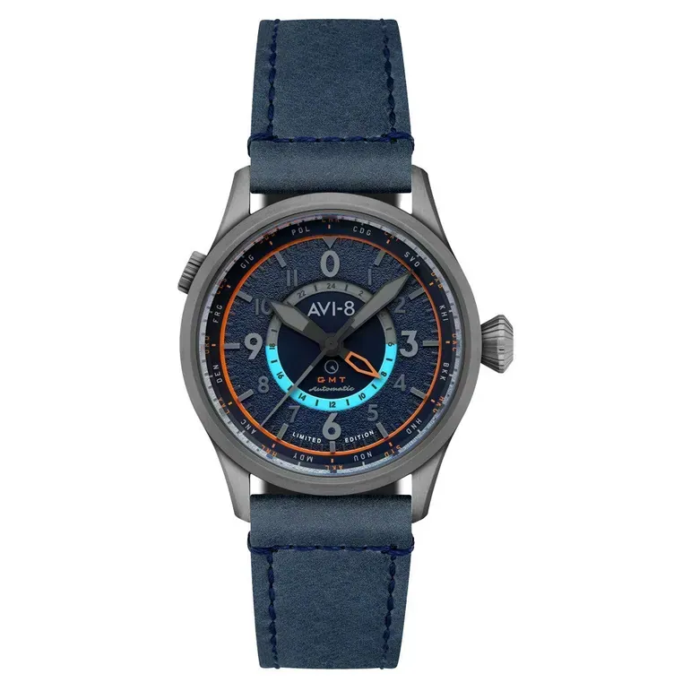 AVI-8 x Islander Limited Edition Flyboy Wingman Worldtimer GMT #AV-4120-07