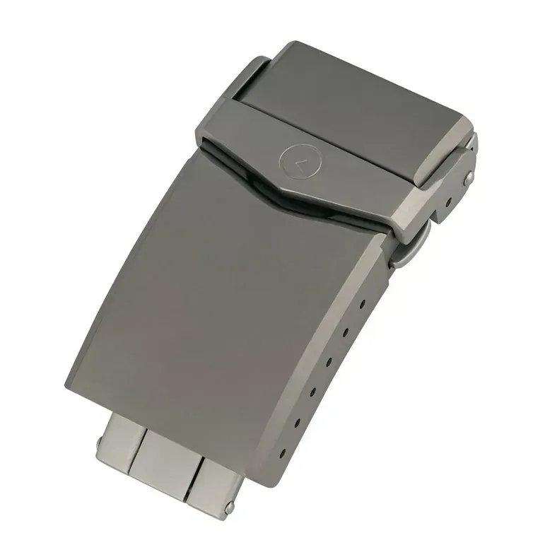 Titanium Blasted Deployant Clasp with Double Lock Diver Buckle #CLASP-04