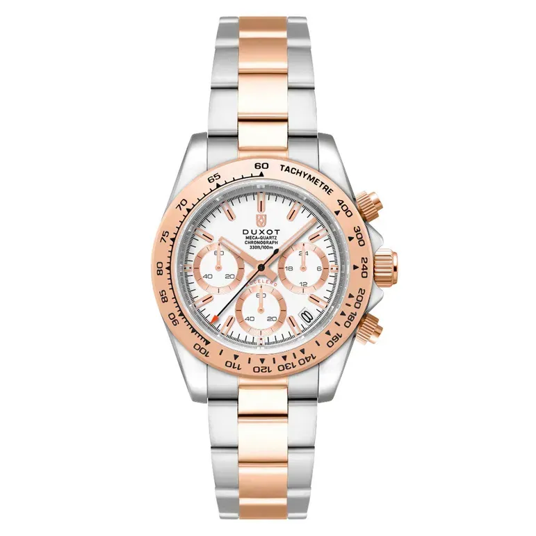 Duxot Accelero Chronograph with Cascading White Dial #DX-2065-77