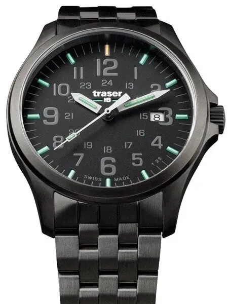 Traser Officer Pro Gun Metal PVD Case Watch with an Anti-Reflective Sapphire Crystal #107868