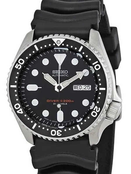 Scratch and Dent - Seiko Automatic Dive Watch with Offset Crown and Rubber Dive Strap #SKX007J 23