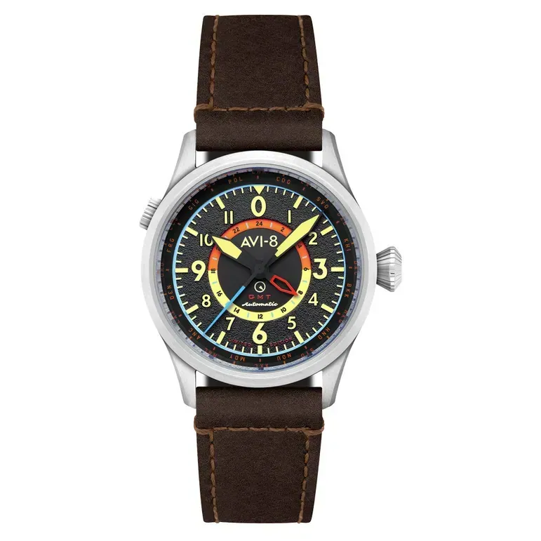 AVI-8 x Islander Limited Edition Flyboy Wingman Worldtimer GMT #AV-4120-06