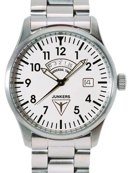 Junkers JU-52 Swiss GMT Watch with Second Independent Time Zone #6240M-1