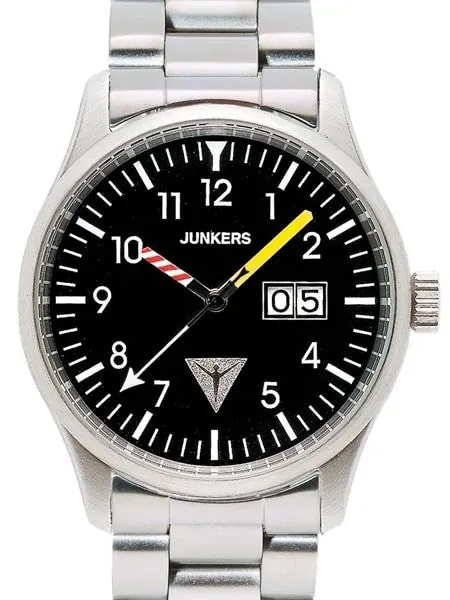 Junkers JU-52 Big Date Watch with Aviator Instrument Style Hands #6262M-2