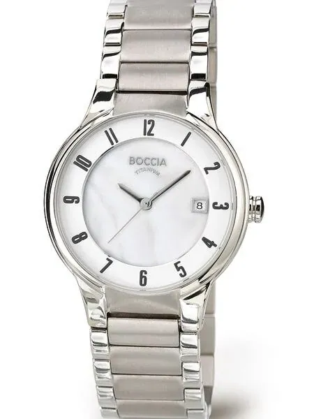 Boccia Ladies Quartz Watch with Titanium Case and Bracelet, Sapphire Crystal #3228-01