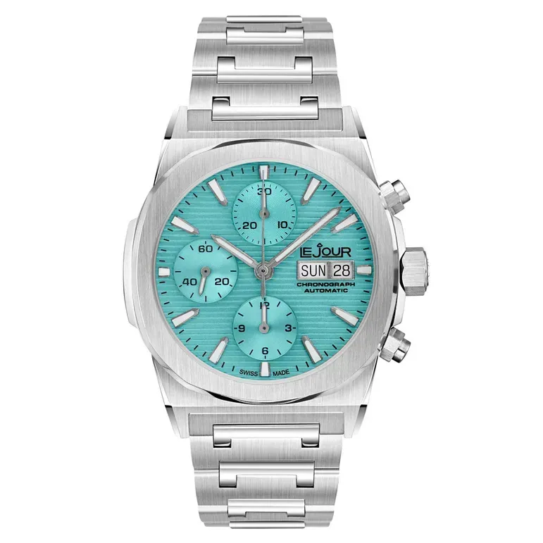 Le Jour Rally Monte-Carlo Automatic Chronograph with Light Blue Dial #LJ-RMC-005