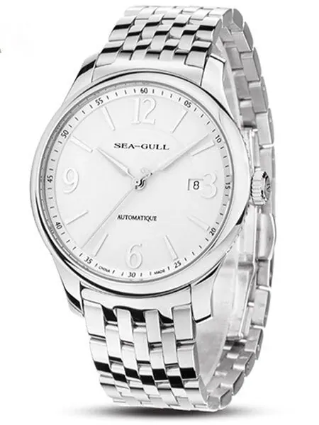 Sea-Gull 40mm Automatic Dress Watch with Bracelet and Sapphire Crystal #816.420