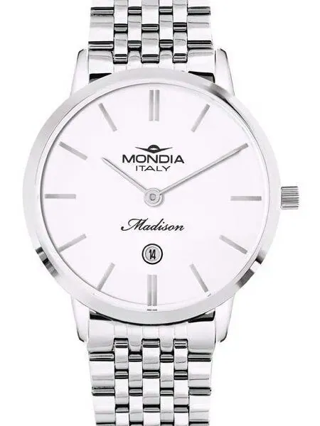 Mondia Women's Madison Quartz Dress Watch with Stainless Steel Bracelet #MI-771-SS-01SL-CM