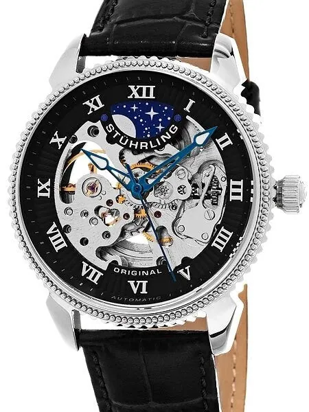 Stuhrling 40mm Special Reserve Automatic Watch with AM-PM Sub-Dial #835.02