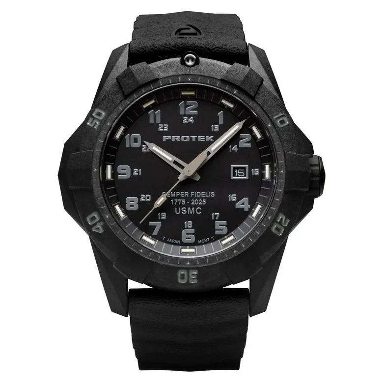 Protek Carbon Composite Dive Watch USMC 250th Anniversary #PT1011SF