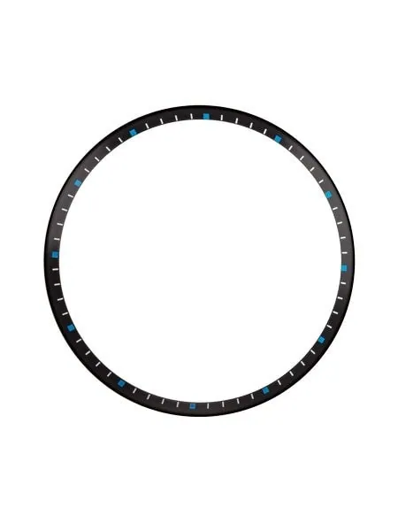 Matte Black Chapter Ring for Seiko SKX007, SKX009, SKX011 Watches #R03
