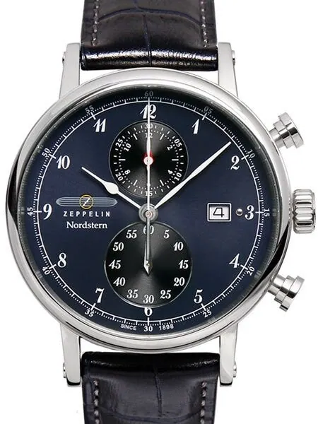 Graf Zeppelin Nordstern Series Two-Eye Swiss Quartz Chronograph #7578-3