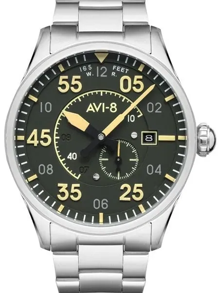AVI-8 Spitfire Type 300 Edition, 21-Jewel Automatic Pilot Watch, AR Sapphire Crystal #AV-4073-22