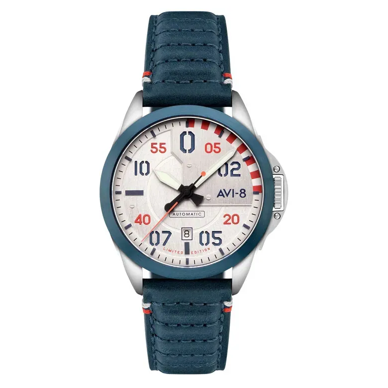 AVI-8 P-51 Mustang 85th Anniversary Steel Ascent Watch #AV-4146-01