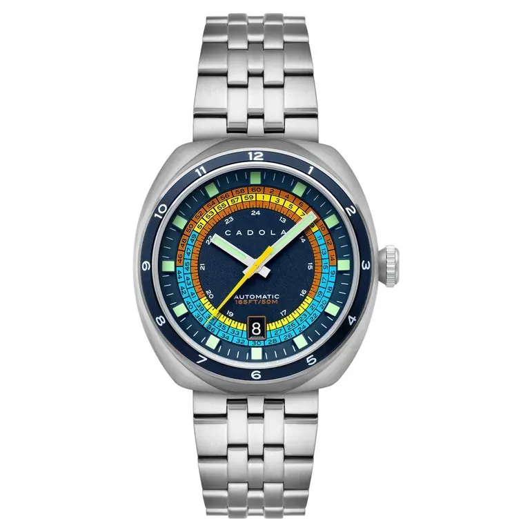 Cadola Giulia Suprema Automatic Watch with Dark Slate Blue Dial #CD-1044-33