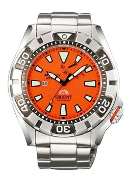 Scratch and Dent - Orient M-Force Automatic Orange Dive Watch with Power Reserve #SEL03002M