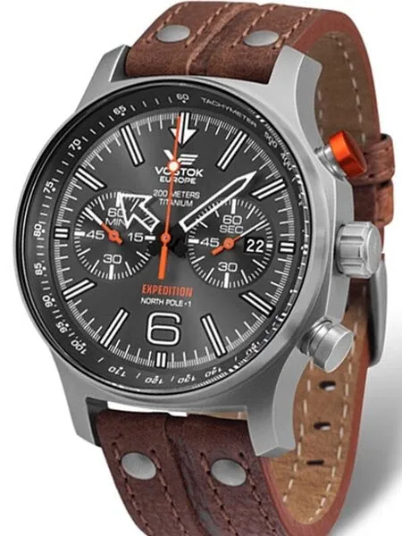 Vostok-Europe Expedition North Pole Chronograph with 47mm Titanium Case #595H298