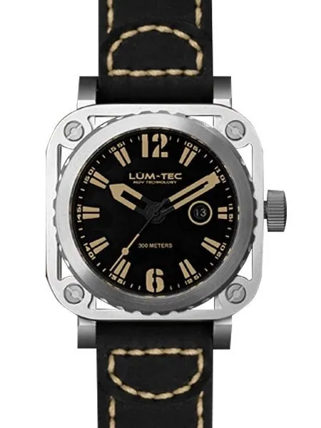 Lum-Tec G1 Watch with Sapphire Crystal and Skeletal Case Design #G1-Vintage