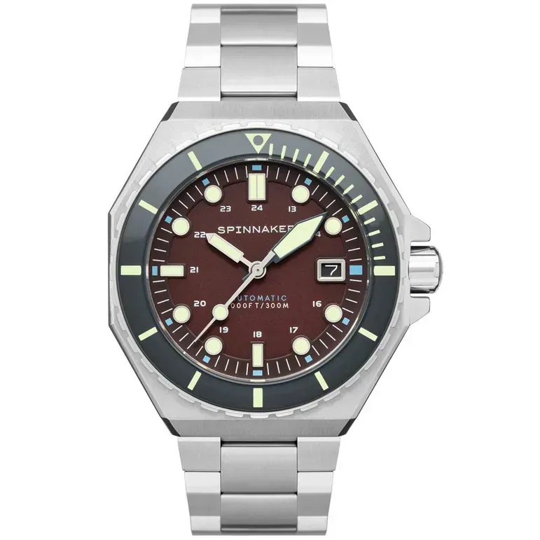 Spinnaker Dumas Automatic 300 Meter Dive Watch with Stainless Steel Bracelet #SP-5081-AA