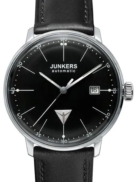 Junkers Bauhaus Swiss Automatic Watch with Domed Hesalite Crystal #6050-2